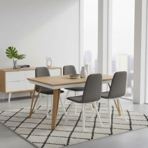 MESA COMEDOR DELTA RECTANGULAR ANZADI